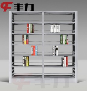 Durable Modern Design Double-Sided Steel Bookshelf Metal <b>Library</b> Furniture for School <b>Library</b> Supermarket Bookstore Living Room - Product Image 5