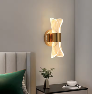 New Arrival Fashion Design Wall Lamp Indoor Hotel Decoration <b>Corridor</b> Nordic Acrylic Gold Wall <b>Light</b> - Product Image 2