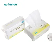 Gewinner Einweg Make-up Gesichts tuch Handtuch Papier biologisch abbaubare Pur cotton Soft Pure Gesicht 100% Baumwolle Taschentuch für die Baby reinigung