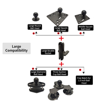 Bras de moniteur mural à double prise 15 cm en aluminium, support de tablette Vesa, support de tablette pour ordinateur portable