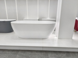 Baignoire autoportante moderne en acrylique de 170 cm, grande baignoire de trempage empilable pour salle de <span class=keywords><strong>bain</strong></span> - Product Image 3