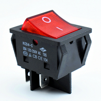 Kcd4 Équipement à courant élevé sur interrupteur 30 ampères 125 250 volts AC DC interrupteur d'éclairage LED 4Pin