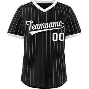 Camiseta de béisbol con cuello en V personalizada, uniforme deportivo con número de nombre cosido, ropa de softball para jóvenes y adultos para hombres y mujeres - Product Image 2