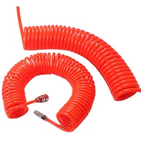 Tuyau de frein à Air de remorque de camion Flexible à haute pression haute durabilité PA Nylon spirale ressort hélicoïdal enroulé Kabel/fil tuyaux en caoutchouc