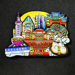 Wooden Epoxy Fridge Magnet 3D City Travel Souvenir Eco-Friendly Strong Magnetic Refrigerator <b>Sticker</b> Home Decor Gift Custom - Product Image 5
