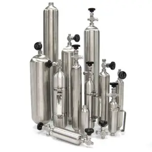 BPY-G LPG Sampling Cylinder ASTM D1265 Stainless Steel Seamless Sampler for Oil Portable Air Sampler Petroleum Sampler