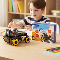 ACEBOTT Kit de Robot Educativo STEM Hecho en China, Coche Robótico Visual para Aprender a Programar, Robot Inteligente ESP32 para Educación con Arduino