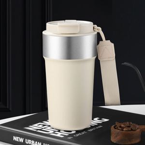 Vaso Térmico de Viaje de Acero Inoxidable de Doble Capa con Aislamiento al Vacío, 500 ml, 17 oz, Libre de BPA, de Grado Alimenticio, con Tapa - Product Image 2