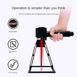 手持式便携式光纤激光打标机，用于不锈钢编码雕刻刻字 - Product Image 3