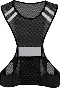 Gilet sportivo da ciclismo arancione verde personalizzato transfrontaliero abbigliamento di sicurezza riflettente popolare per la corsa notturna in poliestere - Product Image 5