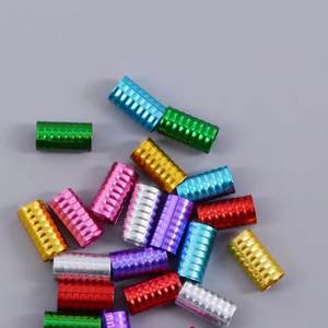 100 Perles Dreadlock Argentées/Dorées 15x8mm en Forme de Ressort, Réglables, Faciles à Porter, Clip de Tresse pour Cheveux, Outil en Tube d'Alliage d'Aluminium - Product Image 4