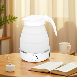 Hervidor Plegable Portátil <span class=keywords><strong>de</strong></span> Viaje <span class=keywords><strong>de</strong></span> 1.2L, Eléctrico, <span class=keywords><strong>de</strong></span> Silicona, con Apagado Automático, Seguro para Bebés, No Tóxico, Sin Olor, Fácil <span class=keywords><strong>de</strong></span> Plegar - Product Image 1