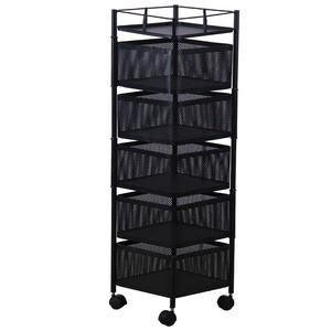 वर्ग पेशेवर <span class=keywords><strong>5</strong></span> टियर होम रोलिंग मोबाइल भंडारण रैक शेल्फ आयोजक ट्रॉली साथ ट्रॉली उपयोगिता रसोई गाड़ी - Product Image 2