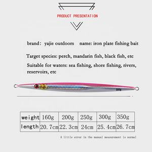 <span class=keywords><strong>Mare</strong></span> profondo Lento Jigging Metallo <span class=keywords><strong>Esche</strong></span> Da Pesca Verticale Pesce <span class=keywords><strong>di</strong></span> Piombo 160g 250g 300g 350g jigging lure - Product Image 5