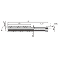 SKD61 48-52HRC ZZ163 Manchon de verrouillage rond SUJ2 58HRC Composants de moule DIN Pièces de moule par injection