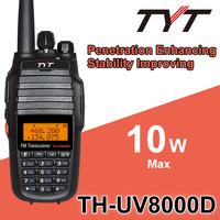 Talkie-walkie haut de gamme TYT TH-UV8000D longue portée VHF UHF double bande avec fonctions de programmation de fréquence, idéal pour les hôtels et les salles de karaoké