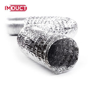 New hvacr Alu giấy chứng nhận CE nhôm thấp áp lực trung bình thông gió và điều hòa không khí hệ thống không cách nhiệt Ống linh hoạt - Product Image 6