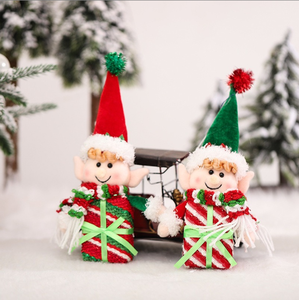 Barattolo di Caramelle Natalizio Decorazione Creativa Set Regalo con Fatina e Gnomo Ciondolo per Albero di Natale Regalo Festivo per la Casa - Product Image 2