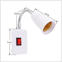 Adaptateur universel de support de lampe E27 pour ampoule LED E27 standard britannique standard européen avec interrupteur
