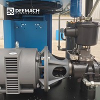 Compresseur d'air industriel à vis monophasé DEEMACH 110V/220V 8/11KW 15HP 10/13 bar silencieux à vitesse fixe à vendre