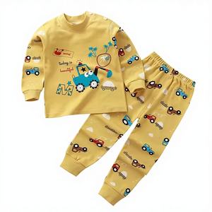 Conjunto de Pantalones y Sudadera con Capucha de Algodón para Niños, Diseño de Dibujos Animados, Transpirable, de Alta Calidad, para Primavera, OEM, ODM, Personalizado - Product Image 1