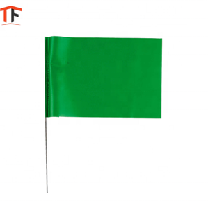 PVC Kinh Tế & tái sử dụng màu sắc rực rỡ màu cam đánh dấu cờ 4x5-inch Dây cờ đánh dấu - Product Image 3