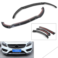 Diffuseur de becquet de lèvre de séparateur de pare-chocs avant de voiture ABS pour Mercedes pour Benz C Clsass W205 C250 C300 2015-2018 2019-2021
