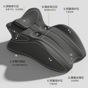 Butterfly Shaped Memory Foam Pillow For Sleeping Face Down With Phone Support Breathable Non-Stuffy Backrest Cushion Core - Product Image 5
