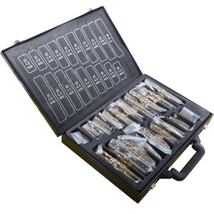 Metric Jobbers Length <b>Drill</b> <b>Bits</b> 170Pcs TiAln Coated Hex Shank Steel Drilling Set - Product Image 3