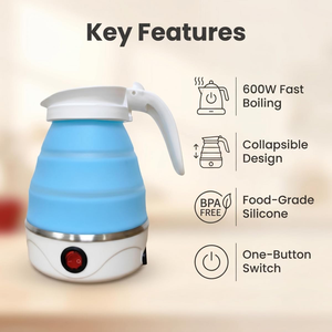 Portable Kitchen Appliances Folding Electric <b>Kettle</b> Electrical Travel Hot Water Separable Power Cord <b>Kettle</b> <b>Collapsible</b> Elect - Product Image 4
