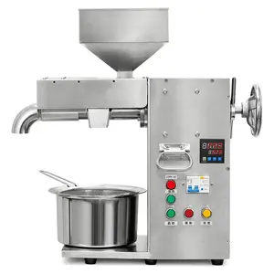 Home Olive Small Screw Press Oil Extraction Machine High Efficiency Stainless Steel Peanut Oil Mill Oil Press