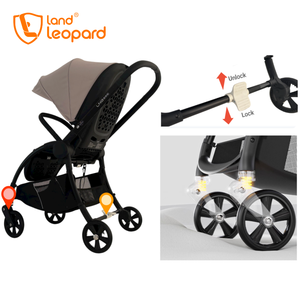 <span class=keywords><strong>Poussette</strong></span> bébé 3-en-1 de luxe à cadre en aluminium, siège réversible, design pliable, roues 360°, 0-3 ans, voyageur, vente chaude - Product Image 2