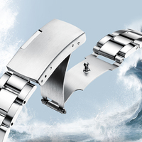 Montre à quartz pour homme Mark Fairwhale Luxury Coke Ring de haute qualité, boîtier en alliage, bracelet en acier inoxydable, accepte les commandes personnalisées FW-5140