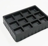 Plateau en plastique thermoformé noir OEM pour la manutention de pièces personnalisées