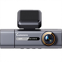 Caméra embarquée 4G WiFi 4K à triple objectif, écran tactile IPS 3,2 pouces, vision nocturne Starlight, ADAS, capteur G, moniteur de stationnement, DVR de voiture avant/arrière 24H