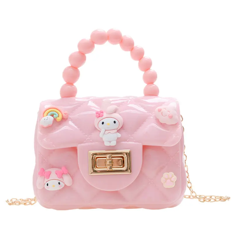 Mini Fashion Silicone Coin Purse And Handbags Girls Cute Jelly Crossbody Bag Kids Small Purse Coin Bag