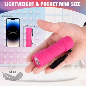 Linterna LED, disponible en varios colores, requiere 3 pilas AAA, ideal para camping, senderismo y emergencias. - Product Image 2