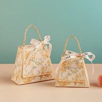 Boîtes à bonbons en carton recyclé avec logo personnalisé et motif floral imprimé pour les faveurs de mariage, les baby showers et les fêtes de Noël