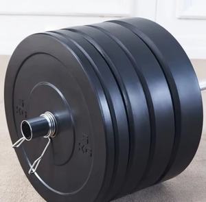 แผ่นน้ำหนักยางกันกระแทกสำหรับยกน้ำหนัก UC <span class=keywords><strong>UNIQ</strong></span> สำหรับการแข่งขันฟิตเนส ชุดแผ่นน้ำหนัก LBS สำหรับบาร์เบล - Product Image 2