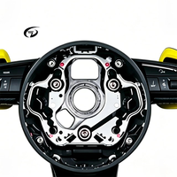 Volant sport en cuir véritable à fond plat pour Audi A6 C7, A3, A4 B8/B9, S5, A5, Q5, RS3, RS7, A7, Q7