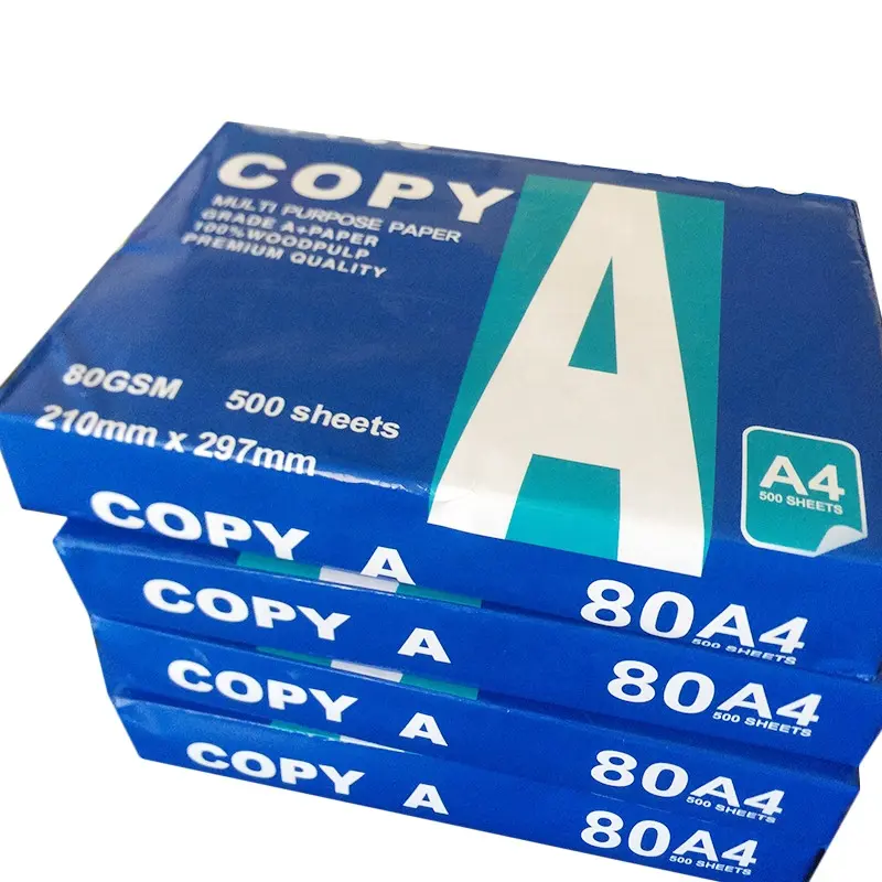 Beste Kwaliteit 80gsm Import Kopieerpapier A4 500 Vellen