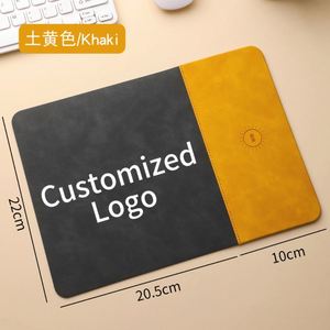 X919 Top Selling Bulk <b>Cheap</b> Custom Logo Desk Gaming Mouse <b>Pad</b> 15w Fast Charging for Iphone 15 Pro Max Pu Leather Wireless Charge - Product Image 2