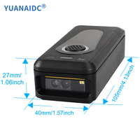 Scanner de Codes-Barres Mini de Poche sans Fil BT 1D 2D QR, Connecté au Téléphone Mobile, pour Vérification de Codes-Barres d'Inventaire POS
