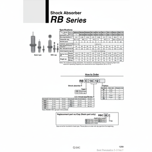 โช้คอัพ RBC2725SJ นิวเมติก SMC - Product Image 1