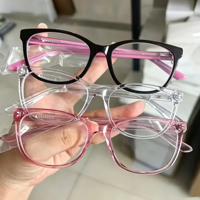 Bingkai asetat warna campuran dan model kacamata stok obral besar bingkai asetat kualitas baik bingkai cateye asetat untuk wanita