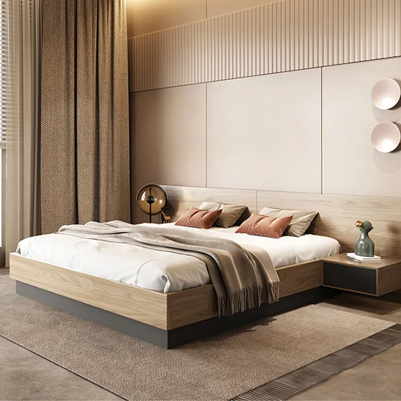 حصير عالية مربع سرير تخزين الحديثة الحد الأدنى الشمال منصة مزدوجة السرير أثاث غرفة نوم رئيسية سرير قابل للطي
