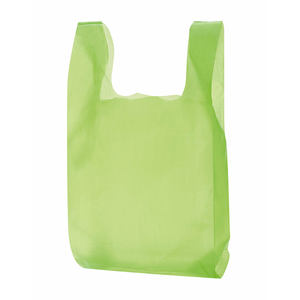 Sac de t-shirt gilet en plastique PE coloré imprimé avec LOGO personnalisé - Product Image 1