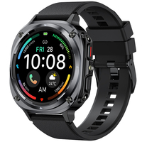 Reloj Inteligente con Correa de Silicona Giratoria Redonda, Linterna LED, Llamadas Bluetooth, Notificaciones, Monitoreo de Salud y Rastreador de Actividad Física