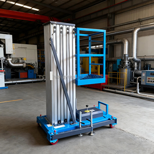 Single Mast Hydraulic Mobile Aluminum Alloy Vertical Aerial Work <strong>Lift</strong> <strong>Platform</strong> for Sale - Product Image 2