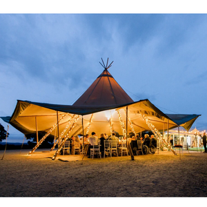 <span class=keywords><strong>Tipi</strong></span> Outdoors Tente <span class=keywords><strong>tipi</strong></span> de camping indienne <span class=keywords><strong>en</strong></span> toile Oxford imperméable pour fête mariage - Product Image 1